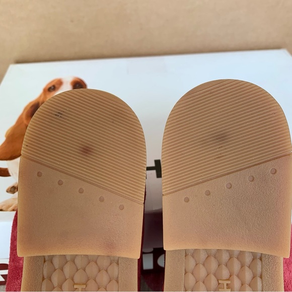 Hush Puppies Red Suede Ankle Boots Size 10 Wide - Style CYRA CATELYN - Picture 9 of 11